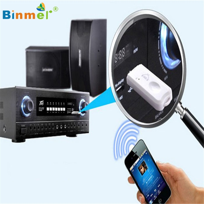 Binmer Music Receiver Adapter Wireless USB Bluetooth Stereo Audio For iPhone Jan 11 MotherLander