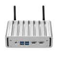 Fanless Mini PC Intel Core i7 4500U i5 4200U i3 4010U DDR3L RAM mSATA SSD RS232 Dual NIC HDMI VGA 4*USB3.0 WiFi Windows 10 Linux