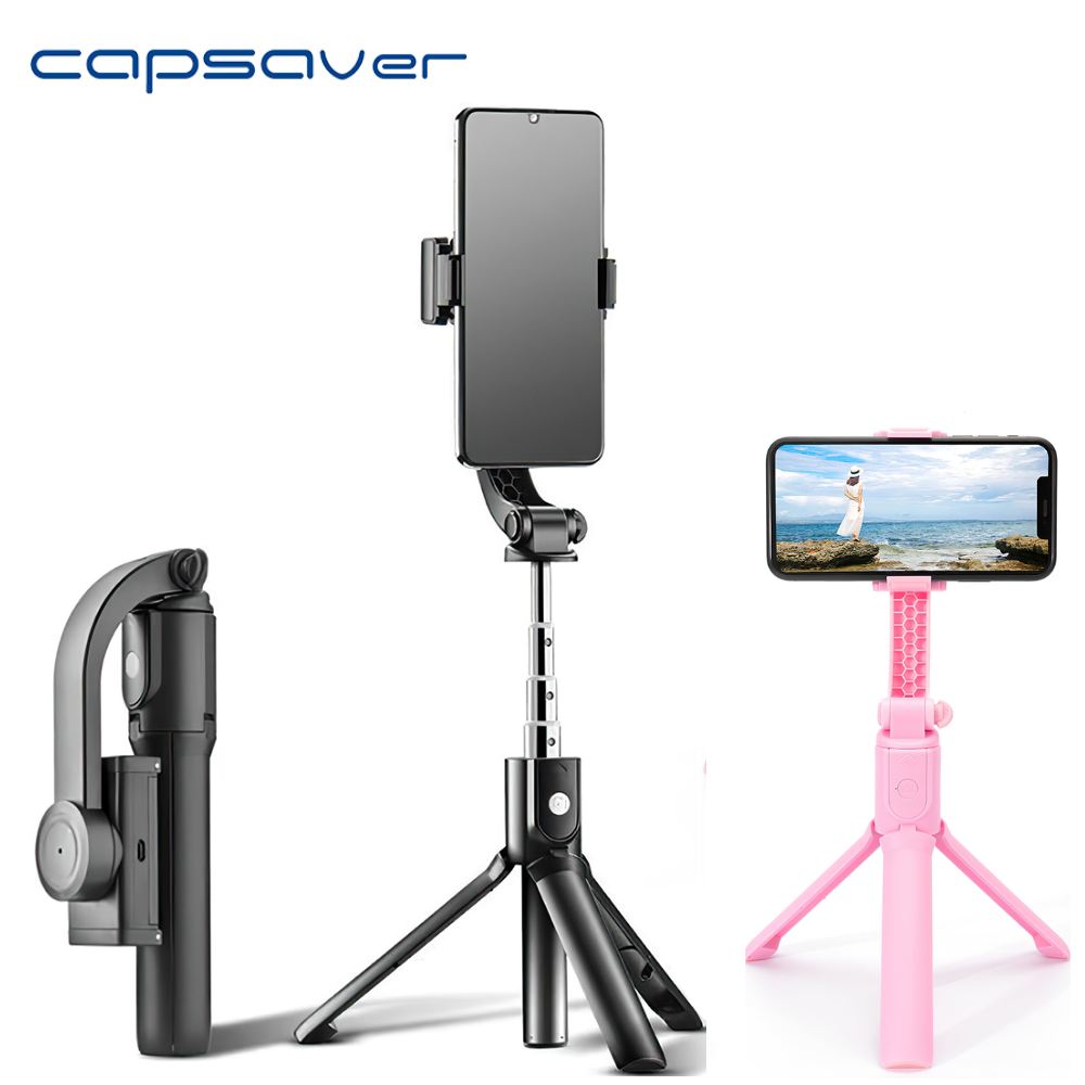 capsaver Handheld Gimbal Smart Racket Stabilizer for Phone with Remote Control Multi Use Vlog Youtube Live Bluetooth Foldable