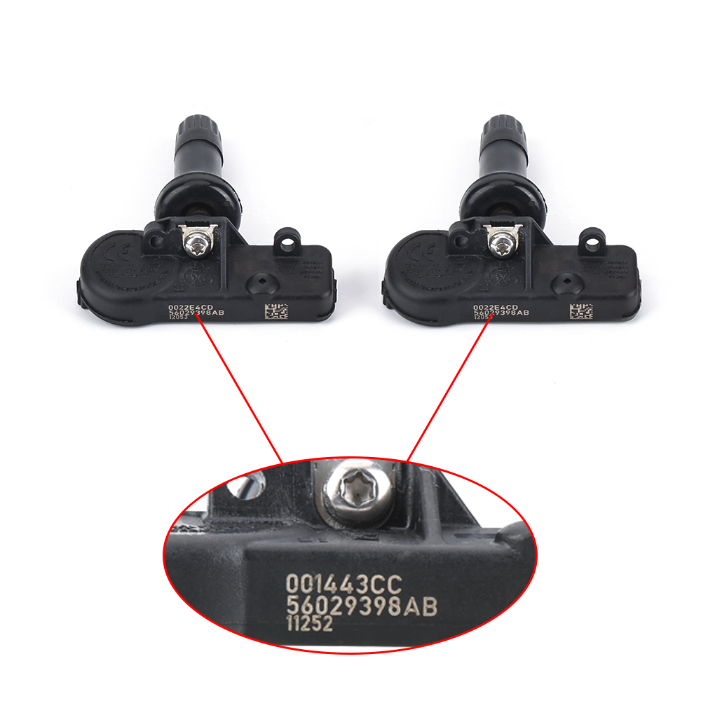 4Pcs Tire Pressure Sensors For Chrysler Dodge Fiat Jeep Mitsubishi TPMS Sensor 56029398AB Tyre Pressure Monitoring System TPMS