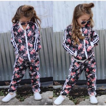 Pudcoco Girl Suit 2Y-7Y Casual Sportswear Kids Baby Girl Clothes Infant shirt Tops Pant Outfit Tracksuit