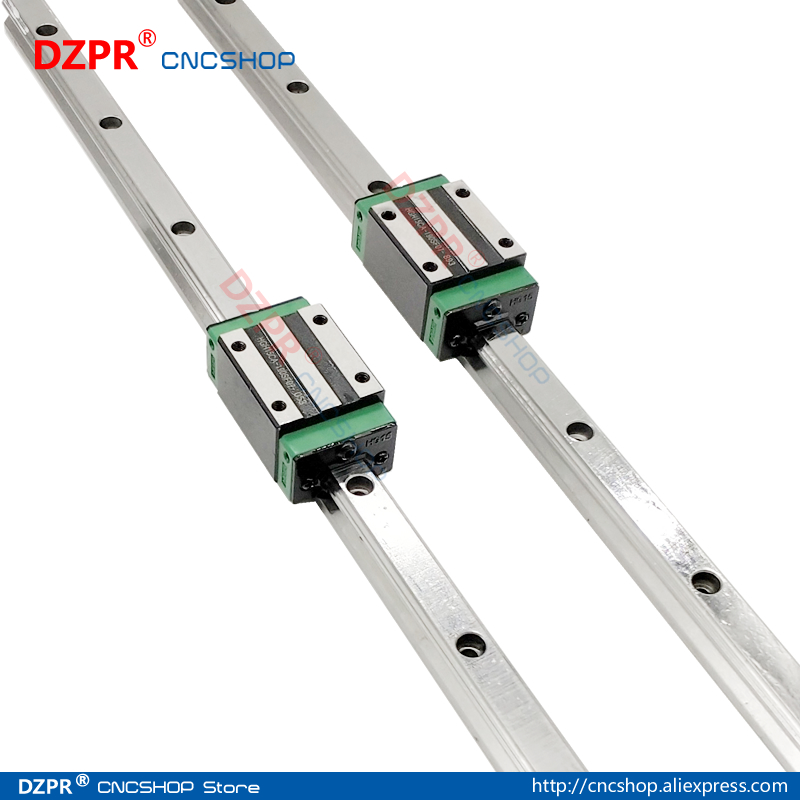 Precision Linear Guide HGR20 1000mm 39.37in Rail HGH20CA Carriage Slide for CNC Engraving robot Woodwork laser textile machine