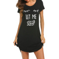 Cartoon Print Night Dress 2020 New Women Nightgown Slim Pack Hip Sleeveless Sleepshirts Nightdress Sexy Nightie Sleepwear