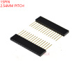 10PCS 15 PIN Single Row Straight FEMALE PIN HEADER 2.54MM PITCH pin long 11MM Strip Connector Socket 1X15 15PIN FOR arduino PCB