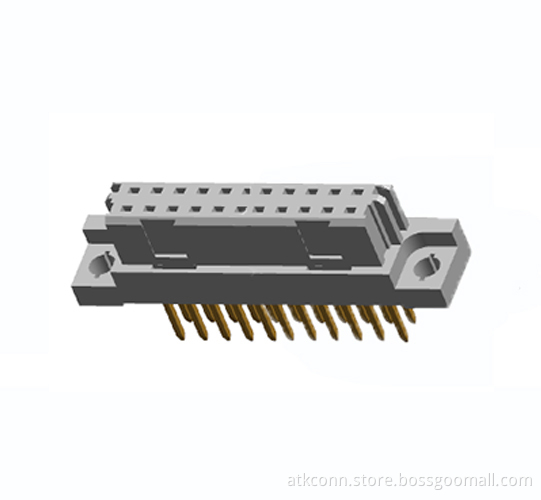 20 Positions Vertical 0.33BType Female PCB Eurocard Connectors