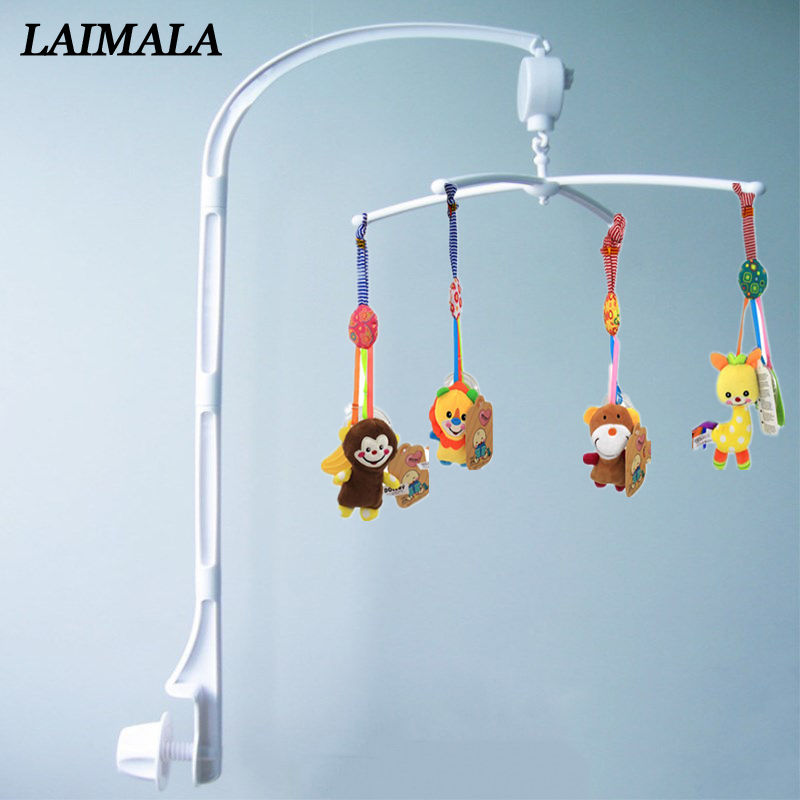Baby Rattles Crib Mobiles Toy Holder Rotating Mobile Bed Bell Musical Box 0-12 Months Newborn Infant Baby Boy Toys