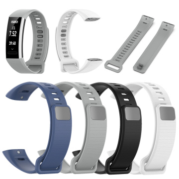 Silicone Watch Band Strap Belt Replacement for Huawei Band 2/2 Pro/B19/B29 White Black Gray Blue Watchband Accessories