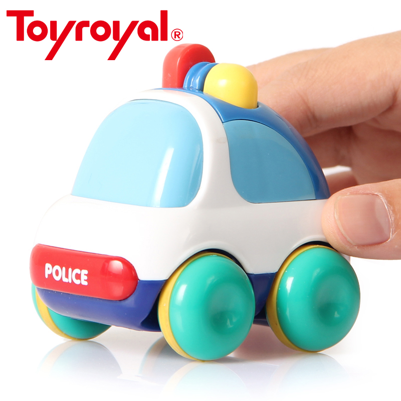 Toyroyal Baby Inertia Vehicles Push and Go Toddlers Mini Friction Plastic Powered Car Toys Gift for Children Kids Boys and Girls