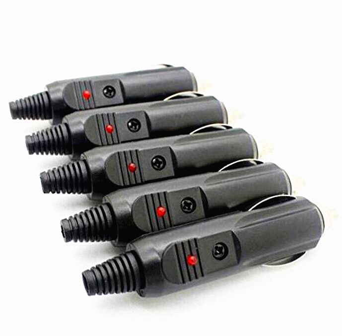 high quality 5pcs 12V Socket Plug Connector Conversion Outlet With Fuse