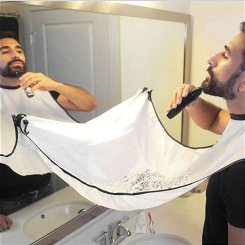 120x77cm Man Bathroom Apron Beard Apron Hair Shave Apron for Man Men's Facial Bear Barbe Waterproof Polyester Household Cleaning
