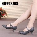 Hipposeus Dance Shoes Woman Girls's Heels Ballroom Tango Dancing Shoes Modern Ladies Shoe Sequins Cloth Sandrals Rubber Sole