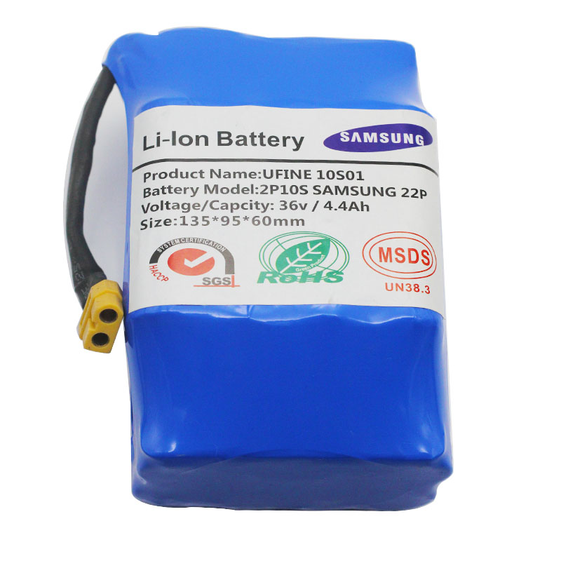 Genuine 36V battery pack 4400mAh 4.4ah rechargeable lithium ion battery for electric self balancing scooter HoverBoard unicycle