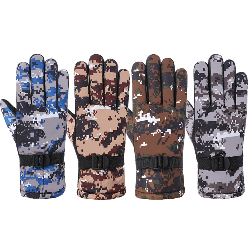 Tactical Military Men Winter Warm Gloves Anti-Slip Waterproof Thermal Heated Gloves Outdoor Hunt Hiking Fishing Ski Snow Gloves