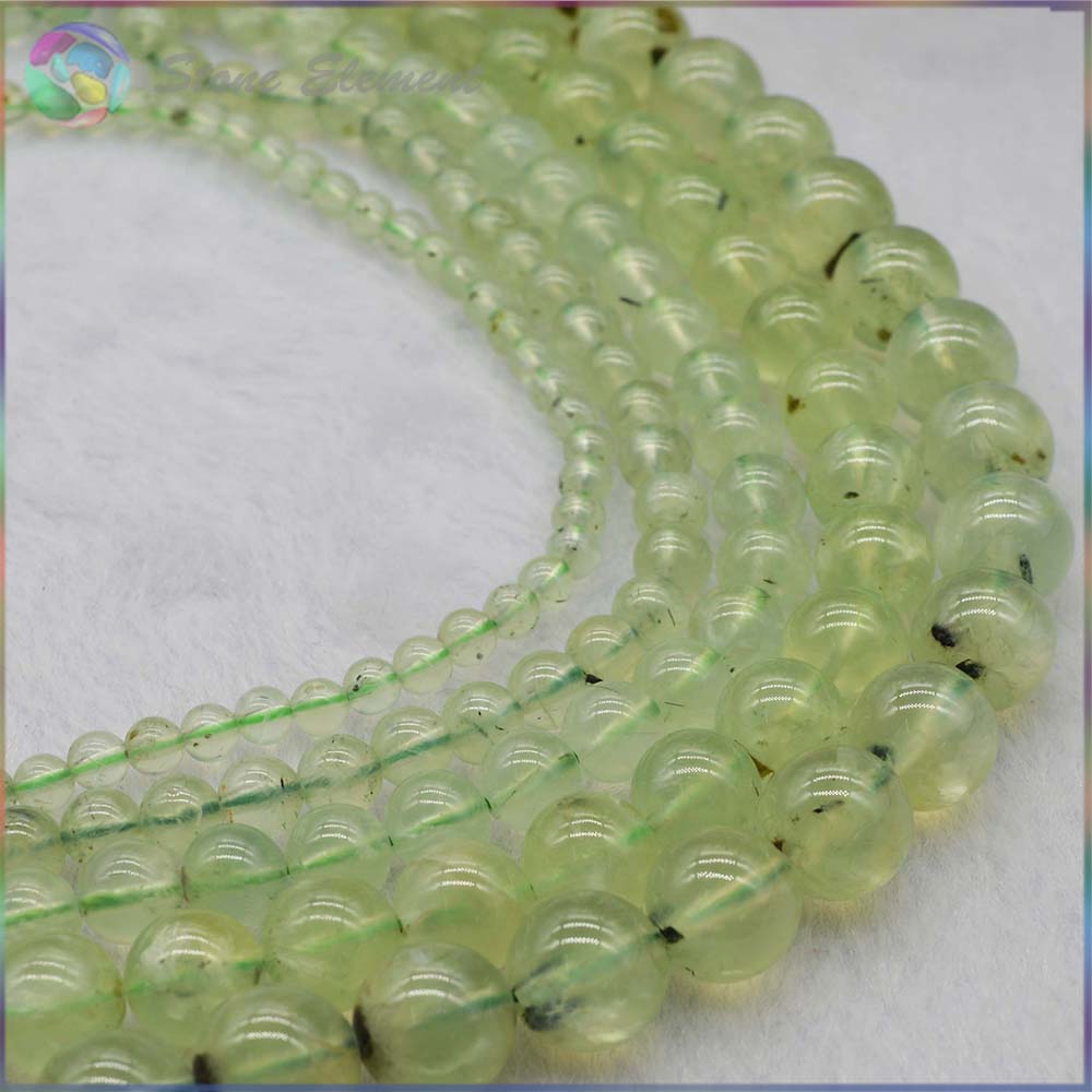 Good Quality Natural Prehnite Loose Round Beads 4mm,6mm,8mm,10mm,12mm
