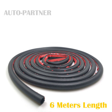 6 Meter/pcs small D type 9*10mm automotive weatherstripping sound insulation sealing rubber strip3m Sticky Tape car door seal