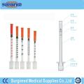 Color-coded Unibody Insulin Syringe with Needle