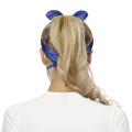 Fashion Print Plaid Headband Dust-Proof Mask Women Multi Purpose Cute Hair Band Accessories Headwear