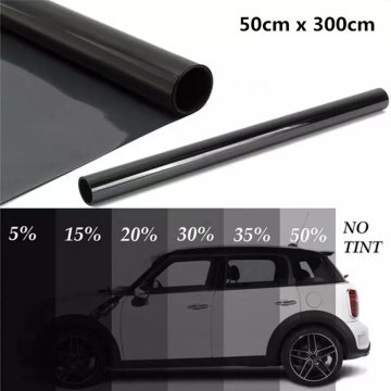 300cmx50cm Black Car Window Foils Tint Tinting Film Roll Car Auto Home Window Glass Summer Solar UV Protector Sticker Films