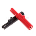 2 Pcs Push Button Type Full Protective Alligator Clips For Professional Multimeter Drop Shipping