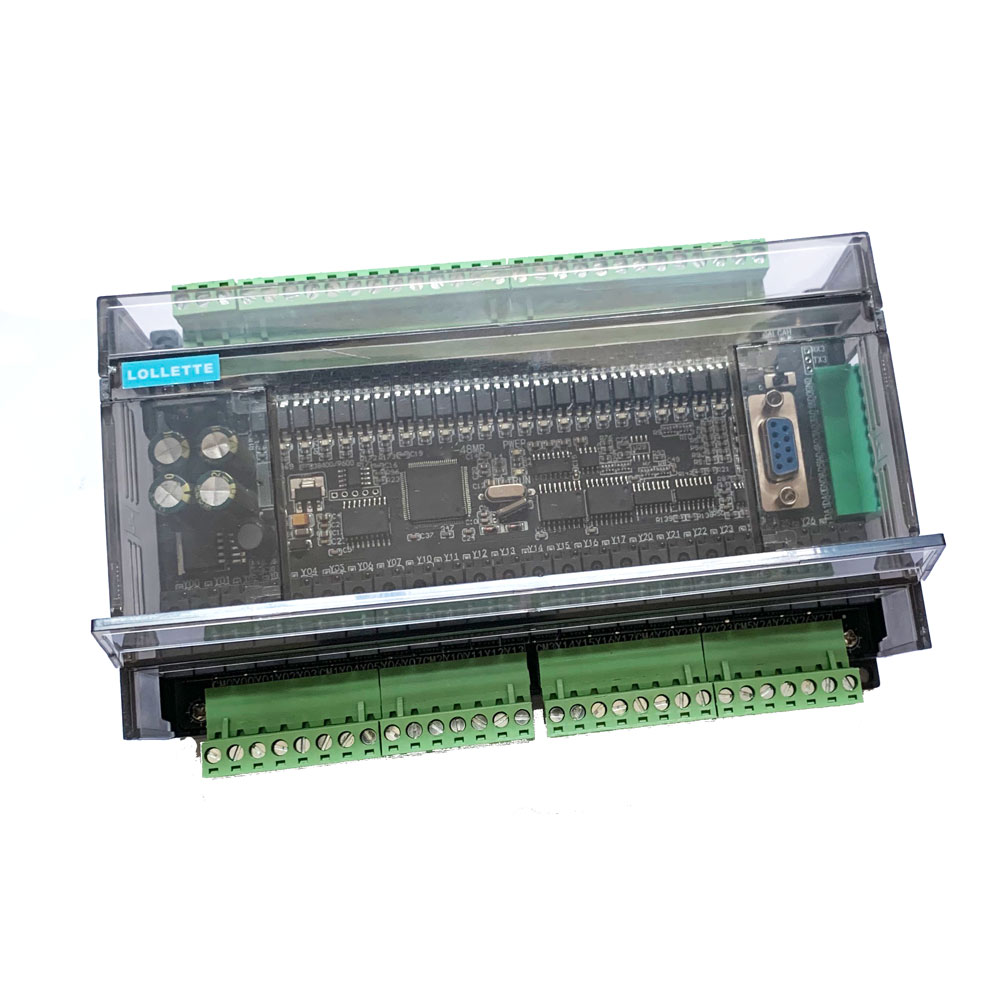 LE3U FX3U 48MR RS485 RTC (real time clock) 24 Input 24 Relay output 6 analog input 2 analog output plc controller