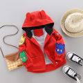 2020 Autumn Baby Boys Girls Wool Hooded Zipper Coat Outwear Sweatshirt Autumn Winter Kids Warm Jackets Children Clothing