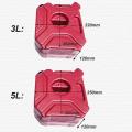 3L/5L Portable Jerry Can Gas Fuel Tank Plastic Petrol Car Gokart Spare Container Gasoline Petrol Tanks Canister ATV Motorcycle