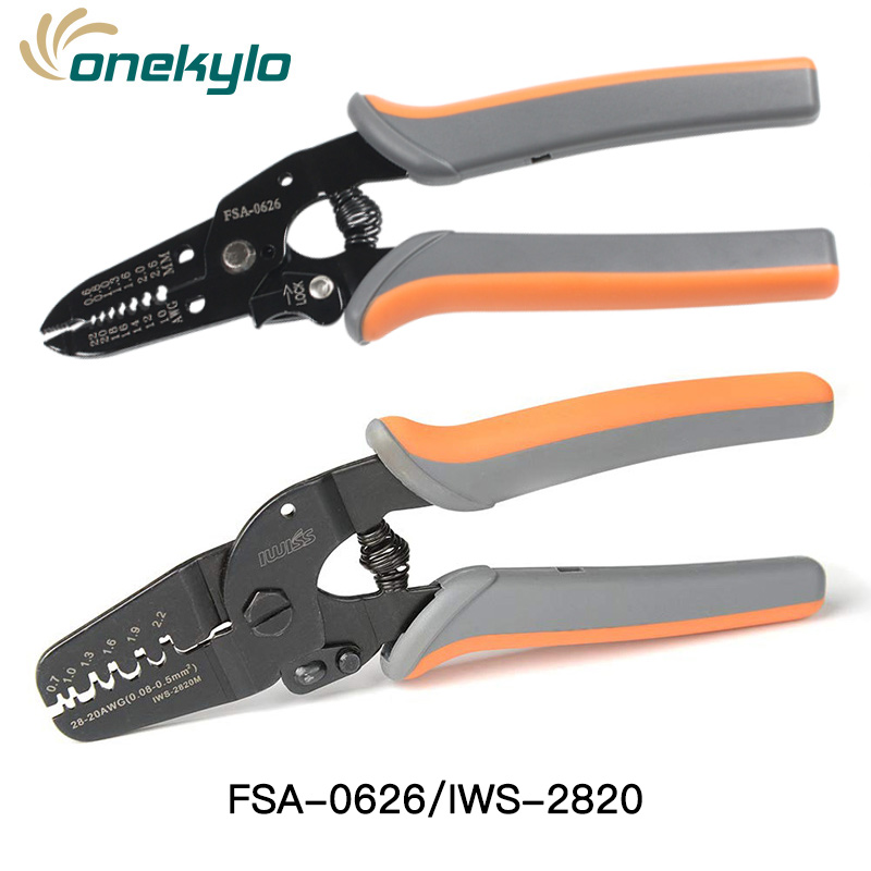 Mini Micro Open Barrel Crimper Tools IWS-2820 for Crimping 28-20AWG JAM, Molex, Tyco, JST Terminals wire stripper plier