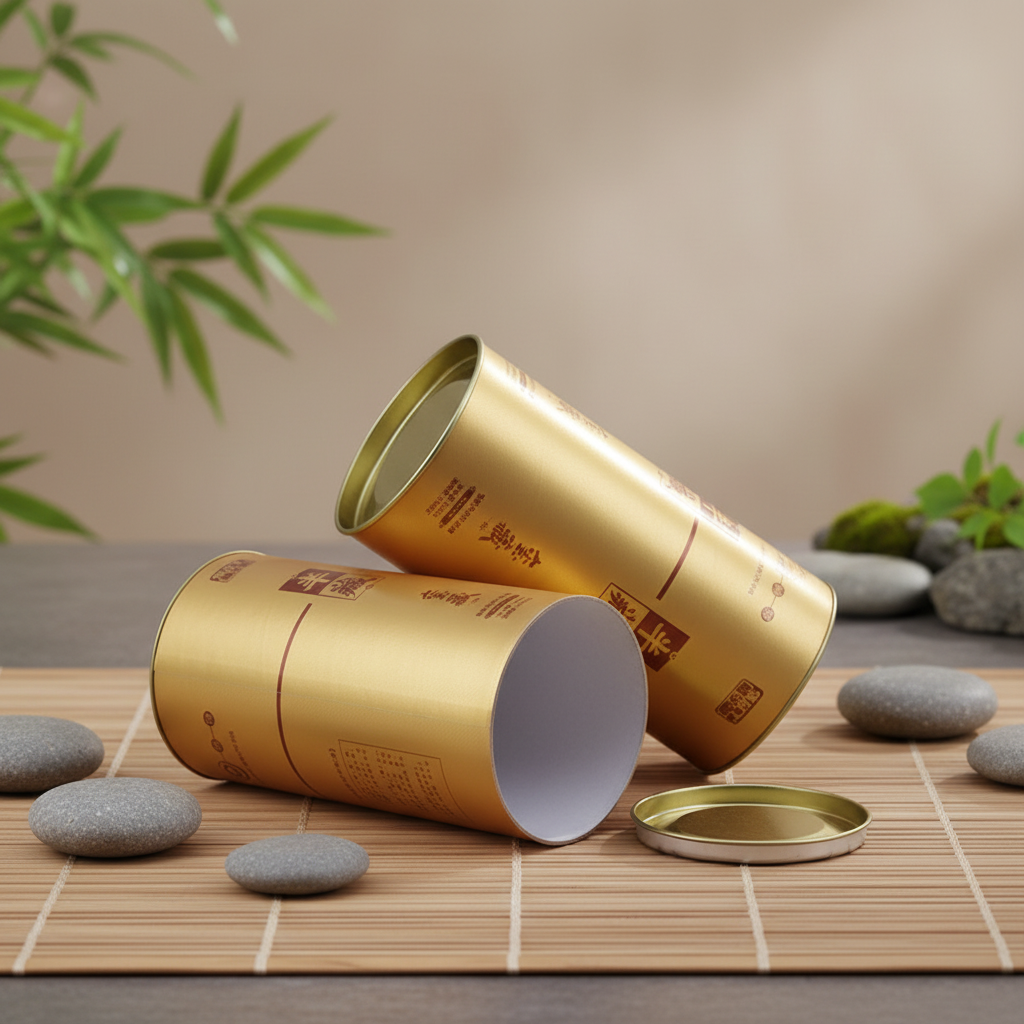 Packaging with Metal Lid