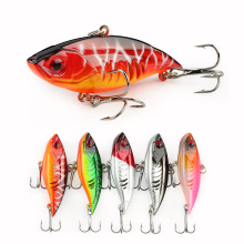 5PCS/LOT Plastic Hard Fishing Lure VIB Fishing Sinking Vibra Rattlin Hooktion Lures Crank Baits 6.5cm/11g