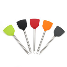 Multicolored Non-stick Cooking Turners Spatula Heat-Resistant Spoon Scoop Turner Flexible Kitchen Cooking Tools