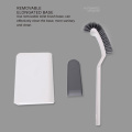 bathroom toilet brush Dead Corner Cleaning Double Side Curved Plastic Brush Toilet Bathroom Long Handle bathroom Cleaning Brush