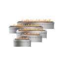 On Sale 60 inch black/stainless steel smart home chimenea bio ethanol fireplace