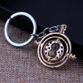 Classic Movie Jewelry Harry TIME TURNER Pendant Keychain Fashion Hourglass Keyring For Car Bag Key Holder