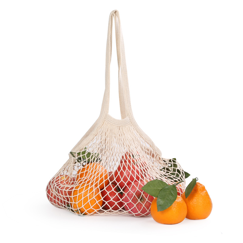 New Hot Sale Mesh Net Turtle Bag String Supermarket Shopping Bag Reusable Fruit And Vegetable Grocery Storage Tote Handbag