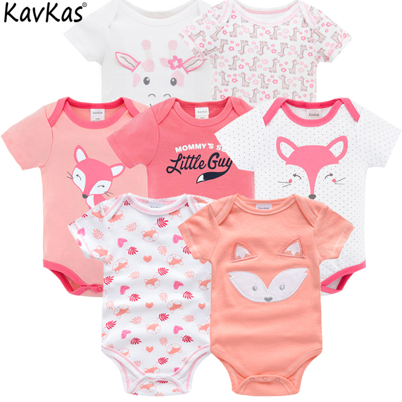 2019 7PCS/lot baby girl boys footies jumpsuit roupas de bebe recien nacido baby girl ropa 3 6 9 12 months newborn baby clothes
