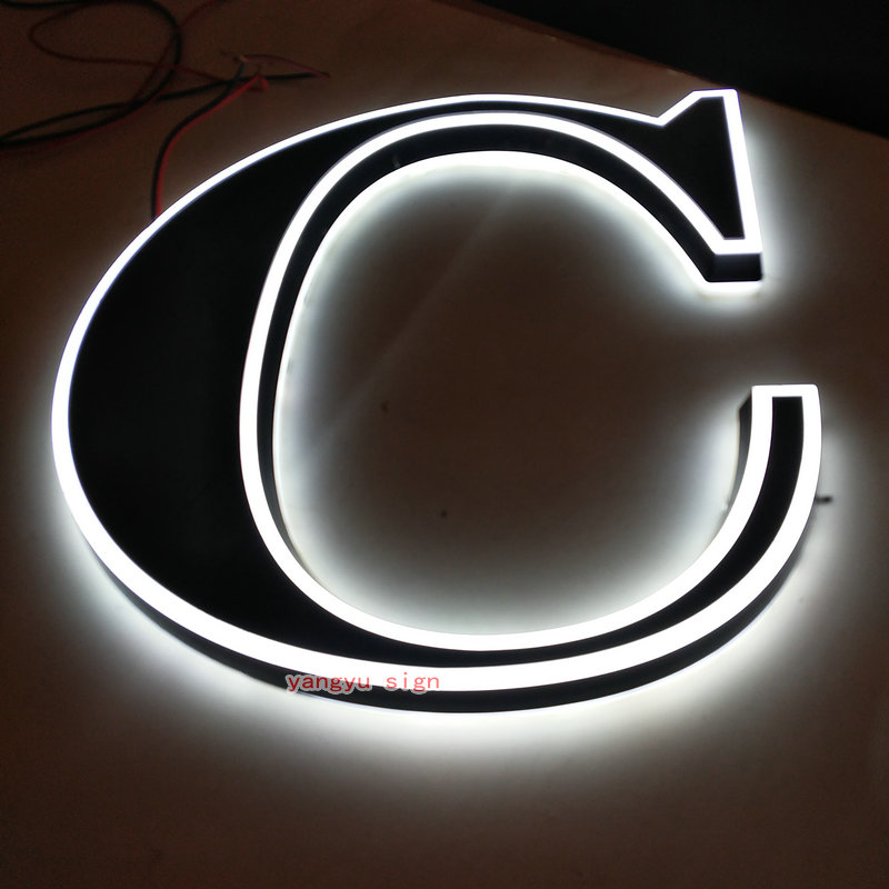 3D Custom small acrylic led illuminated sign letters for store