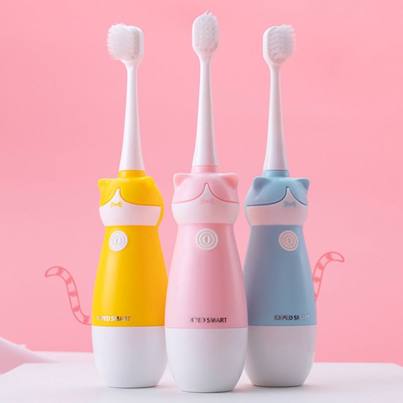 Children Electric Toothbrush Small Head Baby Girls Boys Soft Hair Sonic Toothbrushes Waterproof Non-slip Handle