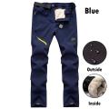 2021 Mens Winter Outdoor Pants Warm Tactical Waterproof Trousers Autumn Pants Trekking Camping Pants Fur Lined Velvet Inside 4XL