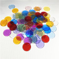 300pcs 19*2mm Transparent Board games Chips Plastic Counting Chips Bingo Supplies Counters For Maths Poker Game Token Clips