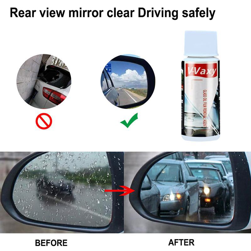 Automotive Glass Cleaner Coating Agent Rainproof Agent Glass Rain Mark Oil Film Remover car wiper fine Universal
