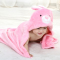 Rabbit Cartoon New Born Baby Towel Bath Soft Flannel Towel Bathrobe Wash Bath Towel Toalla kids Towels