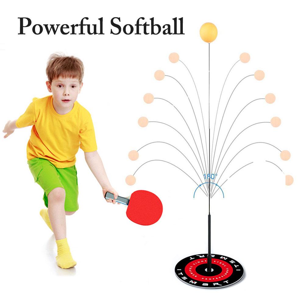 Table Tennis Trainer Tool With Elastic Soft Shaft Sports Set Indoor Outdoor Exercise Accessory Ping Pong Ball Machine Training
