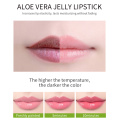 1PC Jelly Lipstick Aloe Vera Nourish Lip Balm Color Mood Changing Long Lasting Moisturizing Makeup Cosmetic Tube Make Up TSLM1