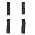 3pcs Softair Airsoft Weapon Light Tactical Army Military Tactical Helmet Light Holder Mini Telescopic Zoom Flashlight for Gun