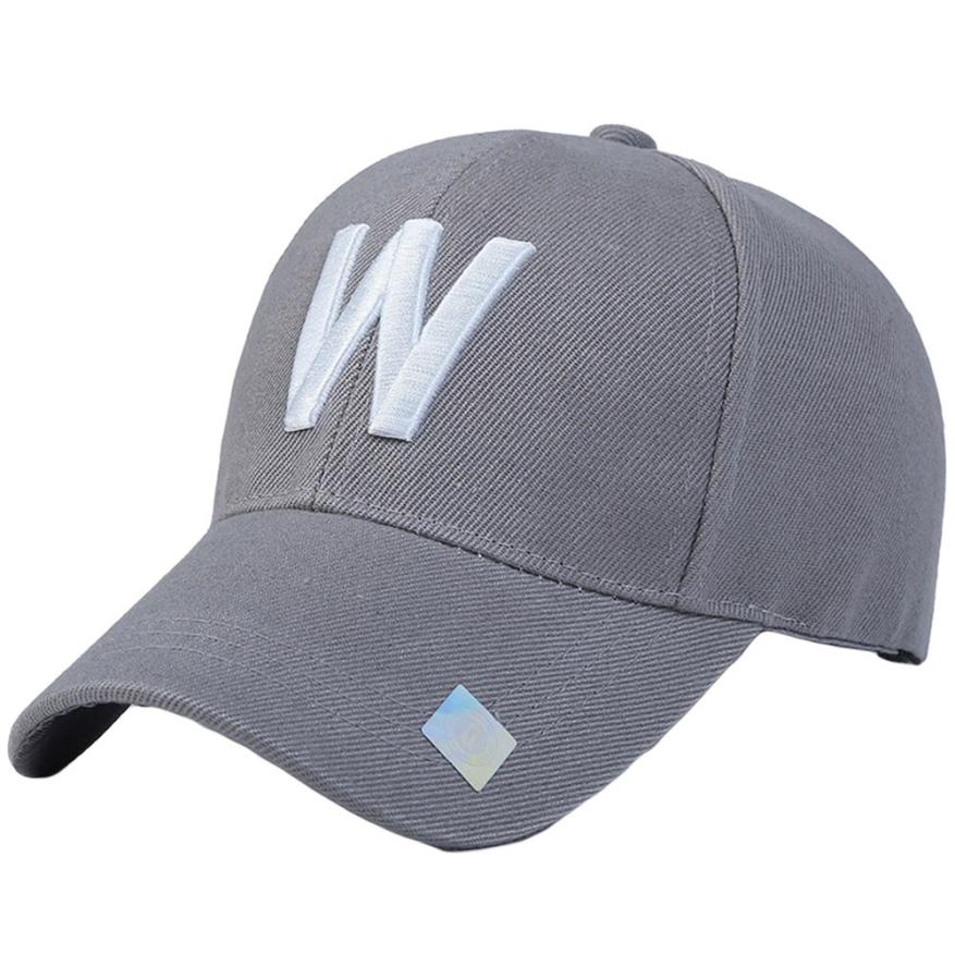 Tennis Caps Hot Sell 2018 Outdoor Women Men Adjustable Simple Solid Letter Embroidery Baseball Tennis Cap 0816