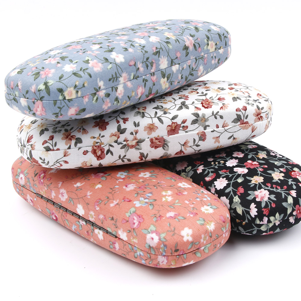 Fashion New Style Protable Floral Sunglasses Hard Eye Glasses Case Eyewear Protector Box Pouch Bag 4 Colors Drop Shipping