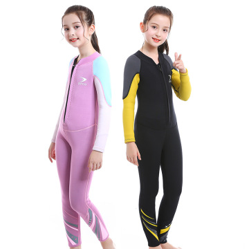 ZCCO 2.5MM neoprene wetsuit children's snorkeling diving suit Boys girls Sun-proof Surfing one-piece set winter thermal swimsuit