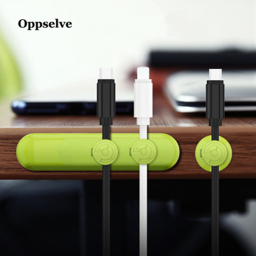 Oppselve Mobile Phone Cable Clip For Car Desktop Tidy Charger Cable Organizer For Data Cable Digital Wire Charging Cable Winder