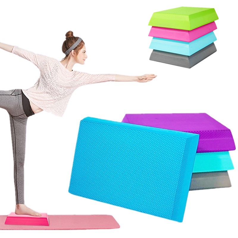 TPE Yoga Balance Mat 6cm Thick Soft Cushion Foam Block Pad Non-Slip Waterproof Fitness Pilates Standing Core Strength Training