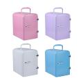 Summer Must-have!Mini Fridge 4L 12V 42W Food cosmetics refrigerator for travel home office Car Small Refrigerator Easy carry